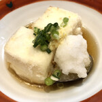Gokoku - 銀ヒラス粕漬け焼き定食の小鉢（揚げ出し豆腐）