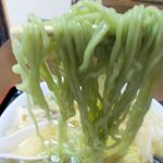 食堂冨士 - クロレラ入り中細麺