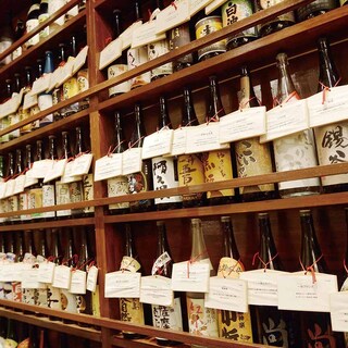 利き酒師の厳選焼酎が100種類