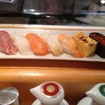 Umai Sushi Kan - すし勘ランチ（1,050円）の握り