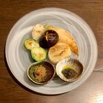 鉄板ニシムラ - 有機野菜の蒸し焼き盛り合わせ
