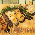 Assortment of 6 recommended skewers