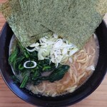 巓 - 並ラーメン＋のり増し、ほうれん草＆ねぎハーフ増し