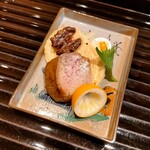 蓬左茶寮 - フォアグラの八丁味噌漬け