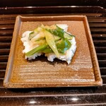 蓬左茶寮 - 焼き鱧 ネギ油