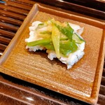 蓬左茶寮 - 焼き鱧 ネギ脂