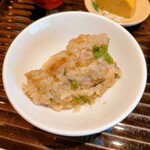 蓬左茶寮 - 貝とコシアブラの炊き込みご飯