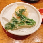 にぎり鮨 一五〇 - フグ白子天ぷら