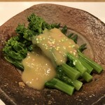 季節料理かたやま - 菜の花辛子酢味噌