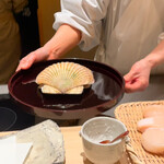 にい留 - 帆立ってこんなにデカくなるんですね‼︎