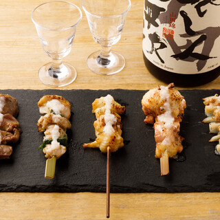 Grilled skewer eaten with salt koji [I want to betray expectations] in a good way