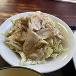 中国四川料理 天府仙臺 - 2021年4月。ランチのゆで鶏と春キャベツのサラダ。