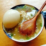 酒楽亭 空庵 - 塩トリュフのスープを並々と浸して