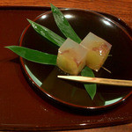 御料理 伊とう - ≪９月≫　水菓子。巨峰のゼリー寄せをお抹茶とともに。。。