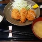 とんかつ瓢 - ヒレかつ定食全景