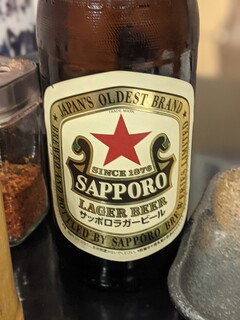 義常 - 瓶ビール　赤星（700円）