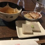 雲水 - そば茶、そば煎餅、蕎麦豆腐