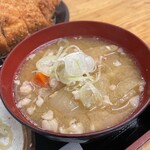 とんかつ 栄ちゃん - 豚汁も最高
