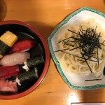けやき寿司 - 料理写真:'21/04/24 梅寿司うどん（税込1,000円）