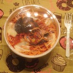 タパス＆タパス - モッツァレラと揚げ茄子の完熟トマトソース  大盛 1,200円（税込）