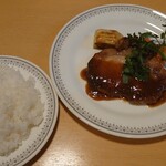 洋食　こばやし - ポークソテーとライス大盛り