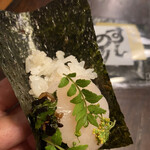 丸山海苔店 - 貝柱には木の芽佃煮