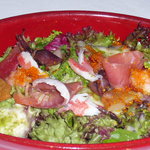 海の幸のサラダ