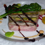 アジと野菜のテリーヌ