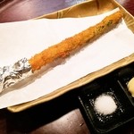 くし正 - 北海道産生アスパラのフライ