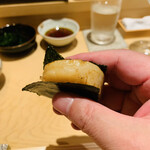 鮨 由う - ・平貝の磯部巻き