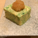 鮨 由う - ・あおさのりの玉子焼き