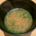 鮨 由う - ・味噌汁