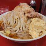 ラーメン二郎 - 小ラーメン　ニンニク、ヤサイ、アブラ