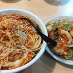 台湾料理 百味鮮 - 夜セット☆  『 台湾刀削麺・麺大盛 』＋『 中華丼 』