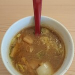 和華麺屋 - 老鶏白湯つけそばのスープ