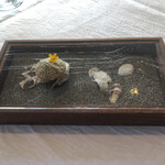 pesceco - 浜辺の散歩
                                ・エタリ(片口イワシ)の塩辛バターと薩摩芋のタルトレット