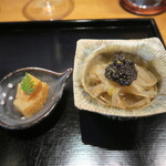 寛幸 - 平貝　唐墨　木の芽 ・稚鮎　南蛮漬け　キャビア