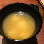 神楽坂 石かわ - シジミと豆腐の味噌汁