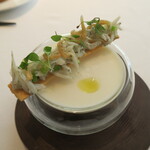 自家農園蕪　冷製スープ