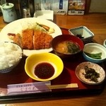 とまり木 - 肩ロース豚カツ定食☆750円（2012/9）