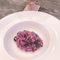 スープとカレー ボンジョルネ - 紫にんじんのリゾット