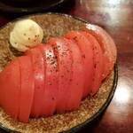 Yakitonhinta - 冷やしトマトにはバジル塩