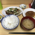 いしはら食堂 - 大盛りライスセット