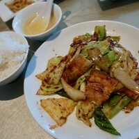 涵梅舫 銀座店 - 回鍋肉定食（1000円）