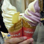 芋舗　芋屋金次郎 - ソフトクリーム、ミックスと牛乳