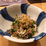 木挽町 とも樹 - 2種類の葱と茗荷と生姜とゴマ