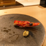 木挽町 とも樹 - 海老の頭焼き