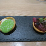 Il Lato - 鰹、アスパラガスとグリーンピース