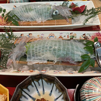 対馬のどぐろとイカ活き造り 博多 魚蔵 都ホテル店 - 