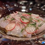 トラットリア・フランチェスカ - イシダイのカルパッチョ